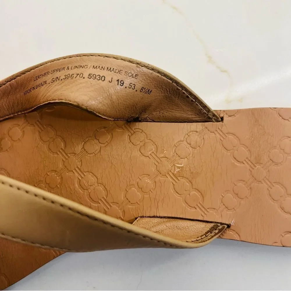 Tory Burch Monroe Boho Neutral Thong Sandals
